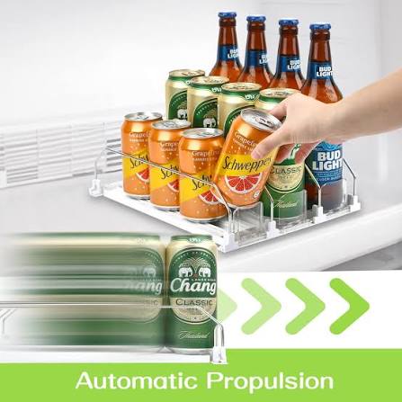 SodaSlide loaded with cans
